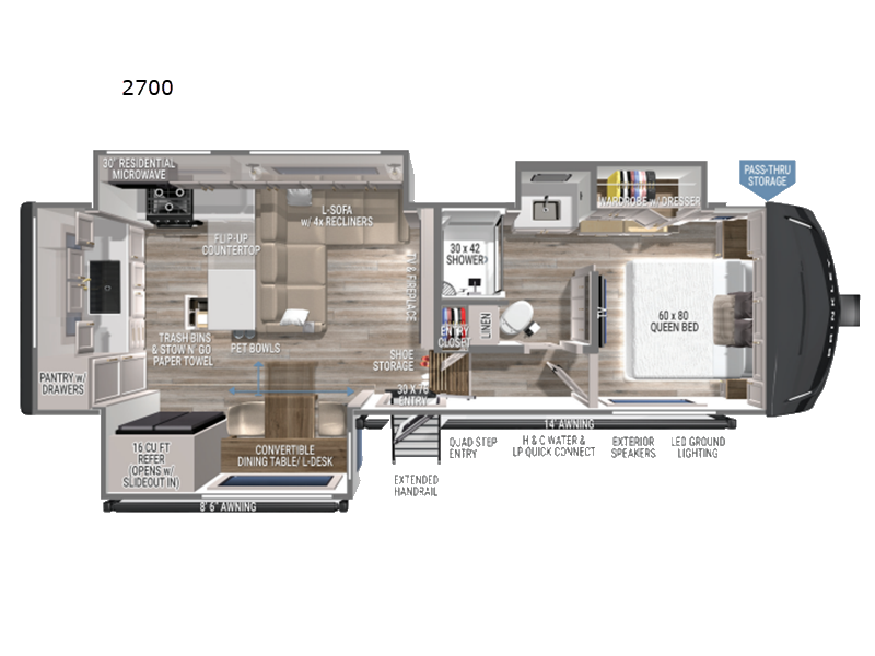 2026 Brinkley Model Z 2700 FIFTH WHEEL