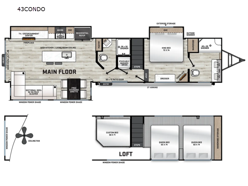 2026 Coachmen Catalina Destination 43CONDO DESTINATION TRAILER