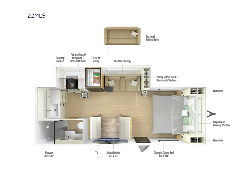 2026 Winnebago Thrive 22MLS TRAVEL TRAILER