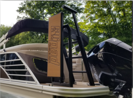 Lillipad diving board on pontoon