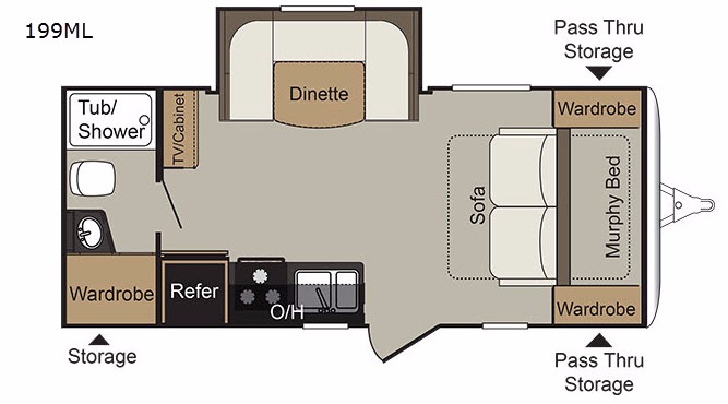 2018 Keystone RV Passport Express 199ML TRAVEL TRAILER